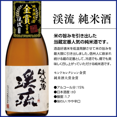 渓流 純米大吟醸 1800ml 純米大吟醸 遠藤酒造場