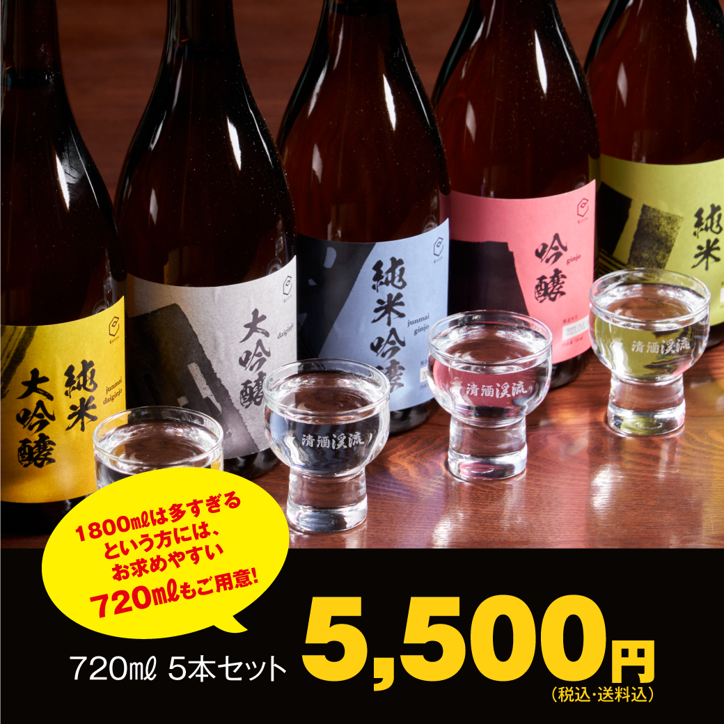 日本酒 飲み比べ 大容量セット 720ml×5本 飲み比べセット 遠藤酒造場